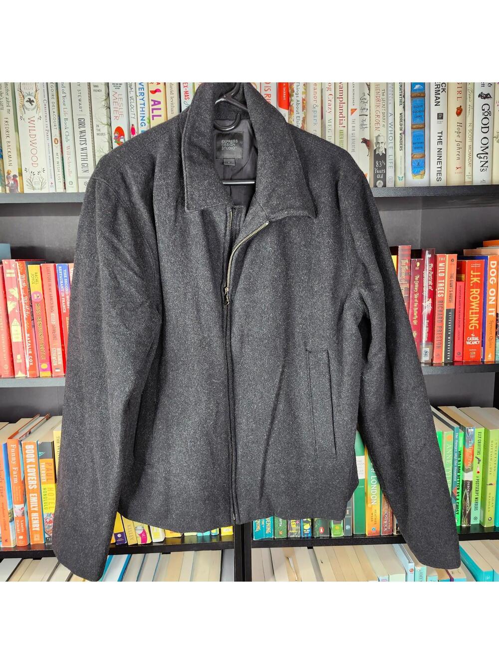Express Design Studio Men's Wool Winter Jacket Large